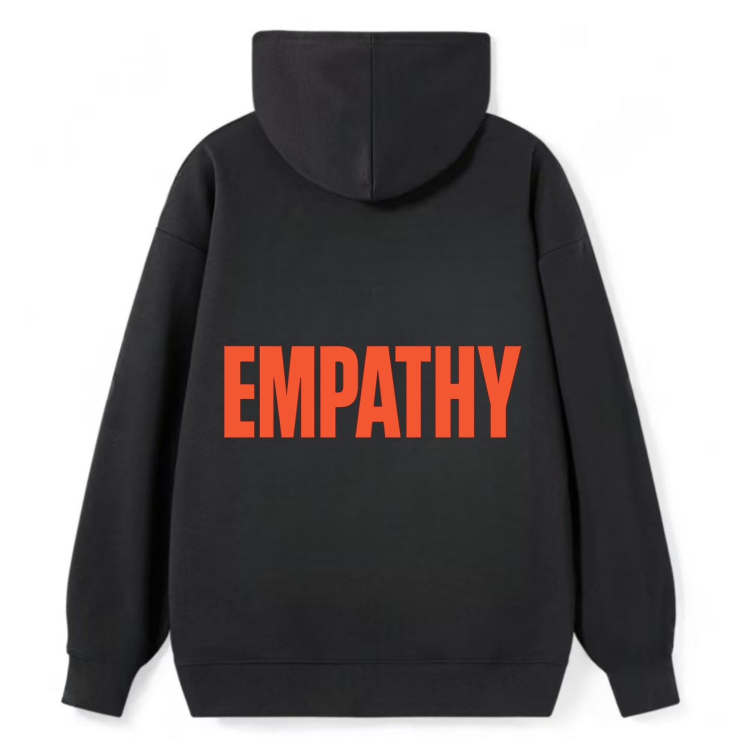 Bold typography design - "EMPATHY" - understanding others, emotional - Classic Pullover Hoodie - Black