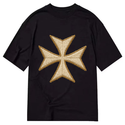 Hospitaller Cross  - Classic T-shirt - Black