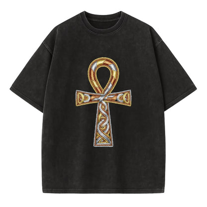 Ankh of Life - Vintage T-shirt - Black