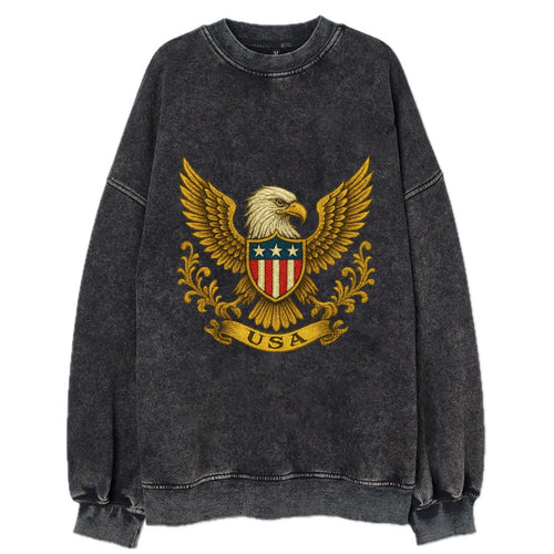 Usa Heritage Eagle Baseball Cap 2 - Vintage Sweatshirt