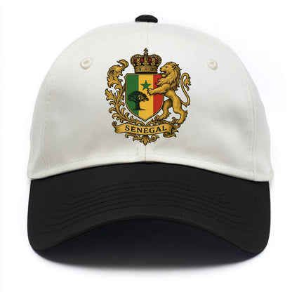 Senegal Lion Emblem  - Two Tone Cap - Black
