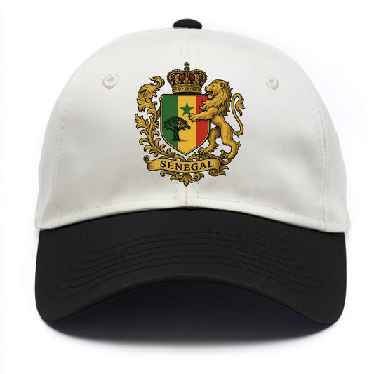 Senegal Lion Emblem  - Two Tone Cap - Black