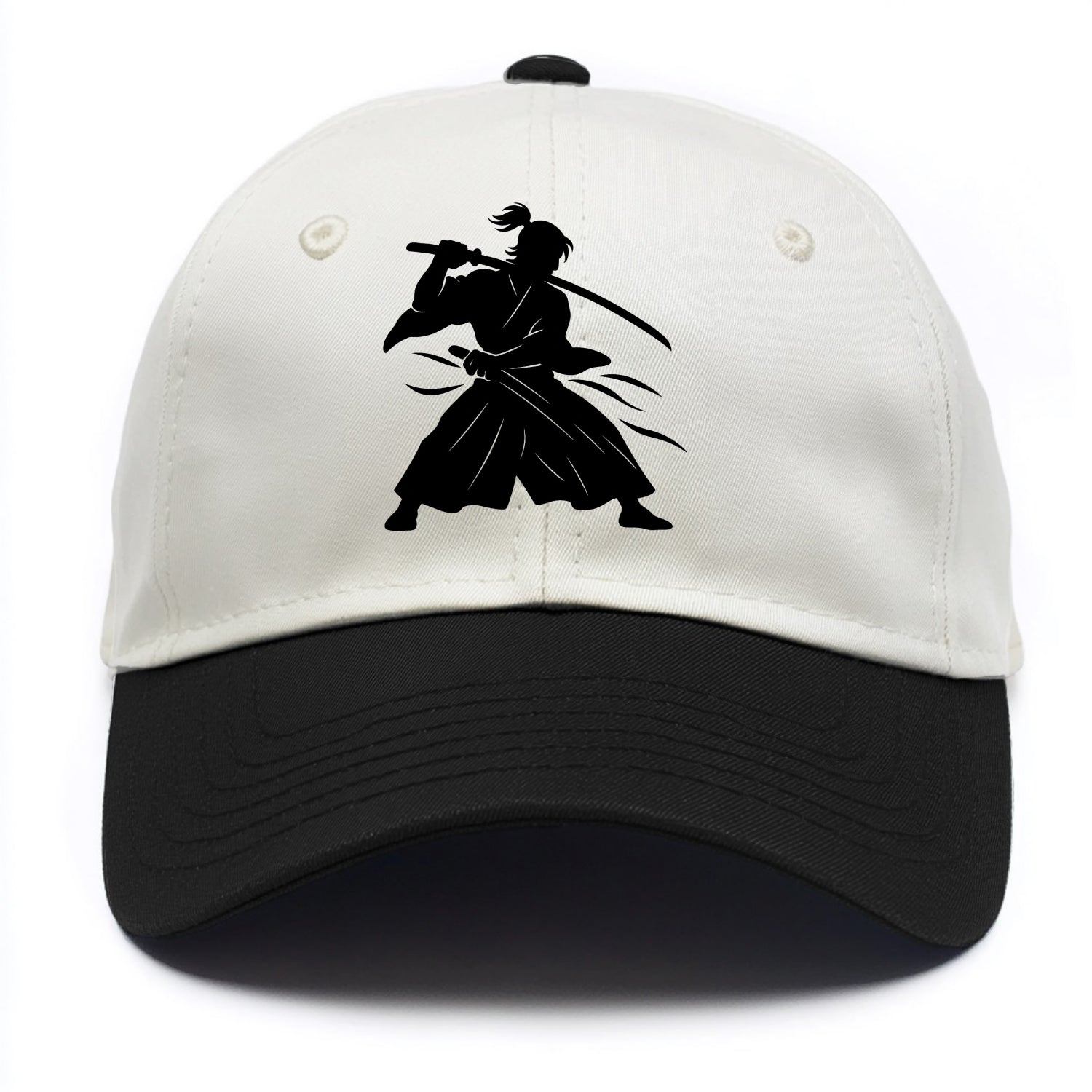Japanese samurai sword draw - Two Tone Cap - Black