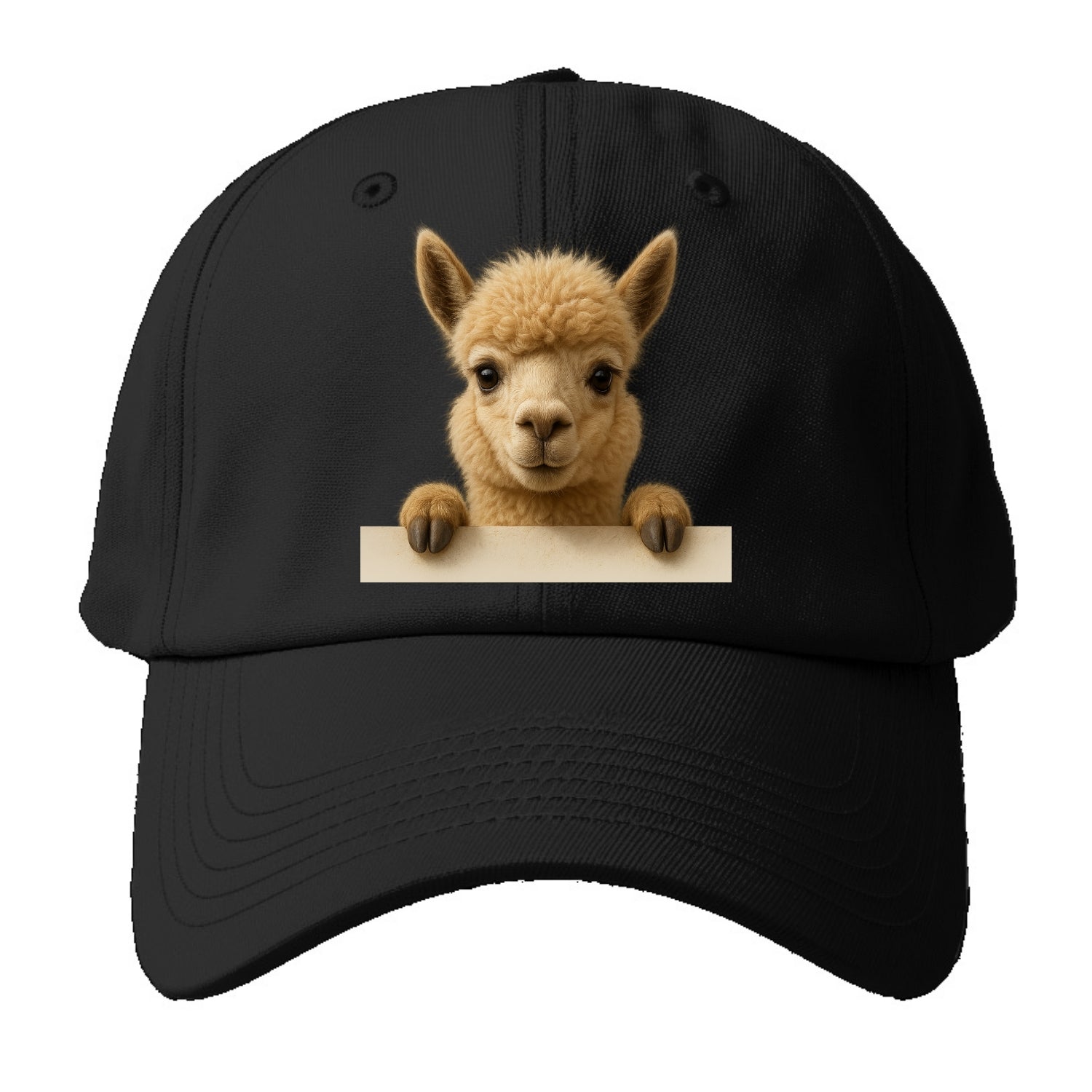 Alpaca  - Baseball Cap For Big Heads - Black