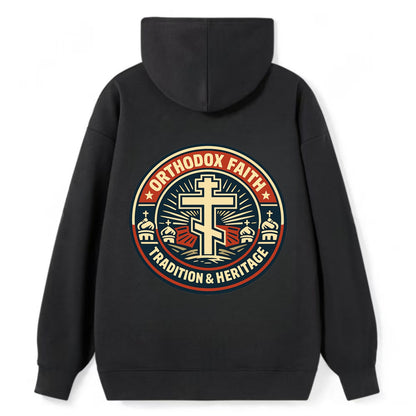 Faithful Heritage Emblem - Classic Pullover Hoodie - Black