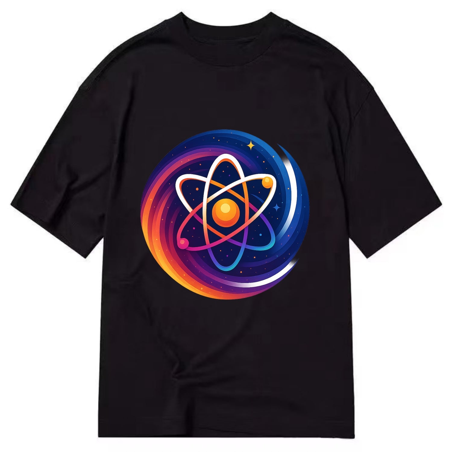 Micro Macro - Atom structure expanding i - Classic T-shirt - Black