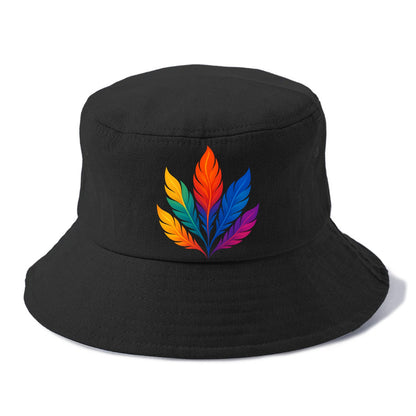 Phoenix Feathers - Each feather a differ - Bucket Hat - Black