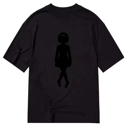 Irish step dancer traditional pose - Classic T-shirt - Black