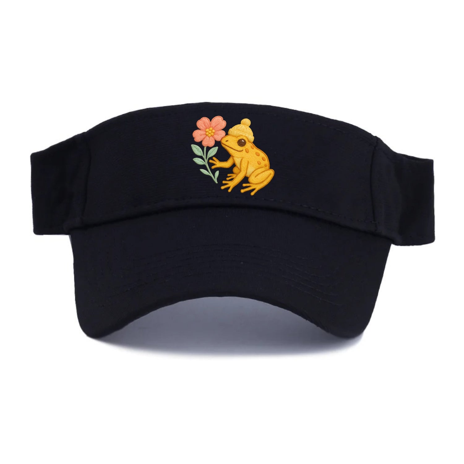 Yellow Dart Frog - Visor - Black