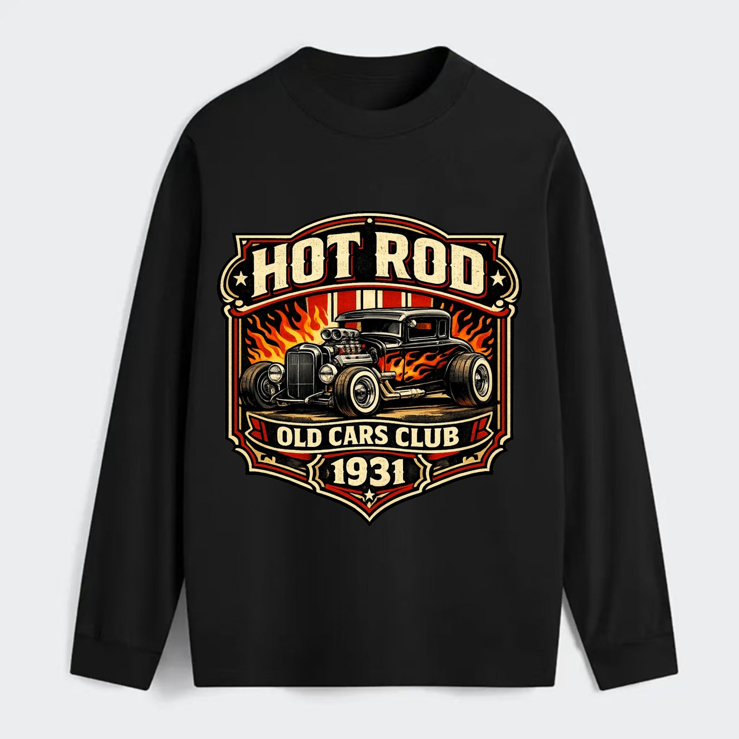 Hot Rod Club 1931 - Classic Long Sleeve Shirt - Black