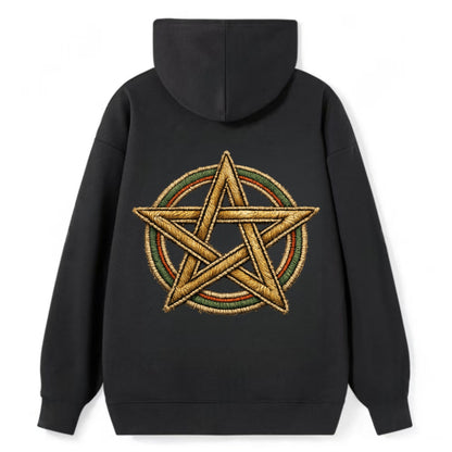 Pentacle Knot - Classic Pullover Hoodie - Black