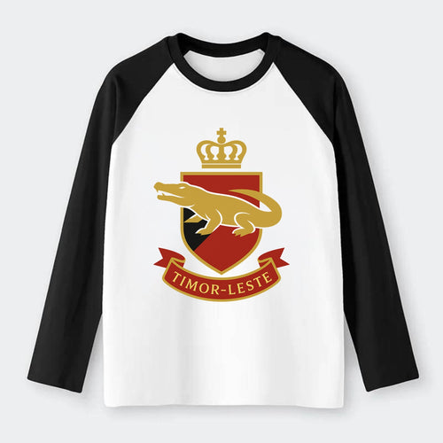 Timor-Leste Royal Logo  - Raglan Long Sleeve T-Shirt