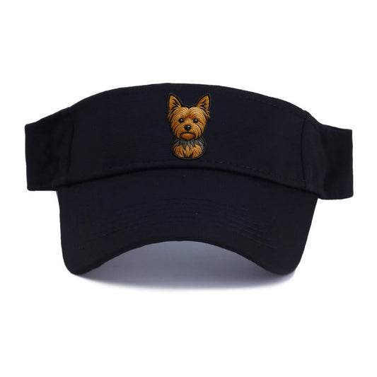 Yorkshire Terrier - Modern tiny dog logo - Visor - Black