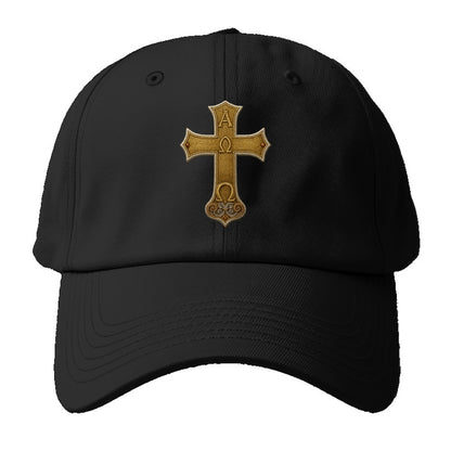 Alpha Omega Cross  - Baseball Cap - Black