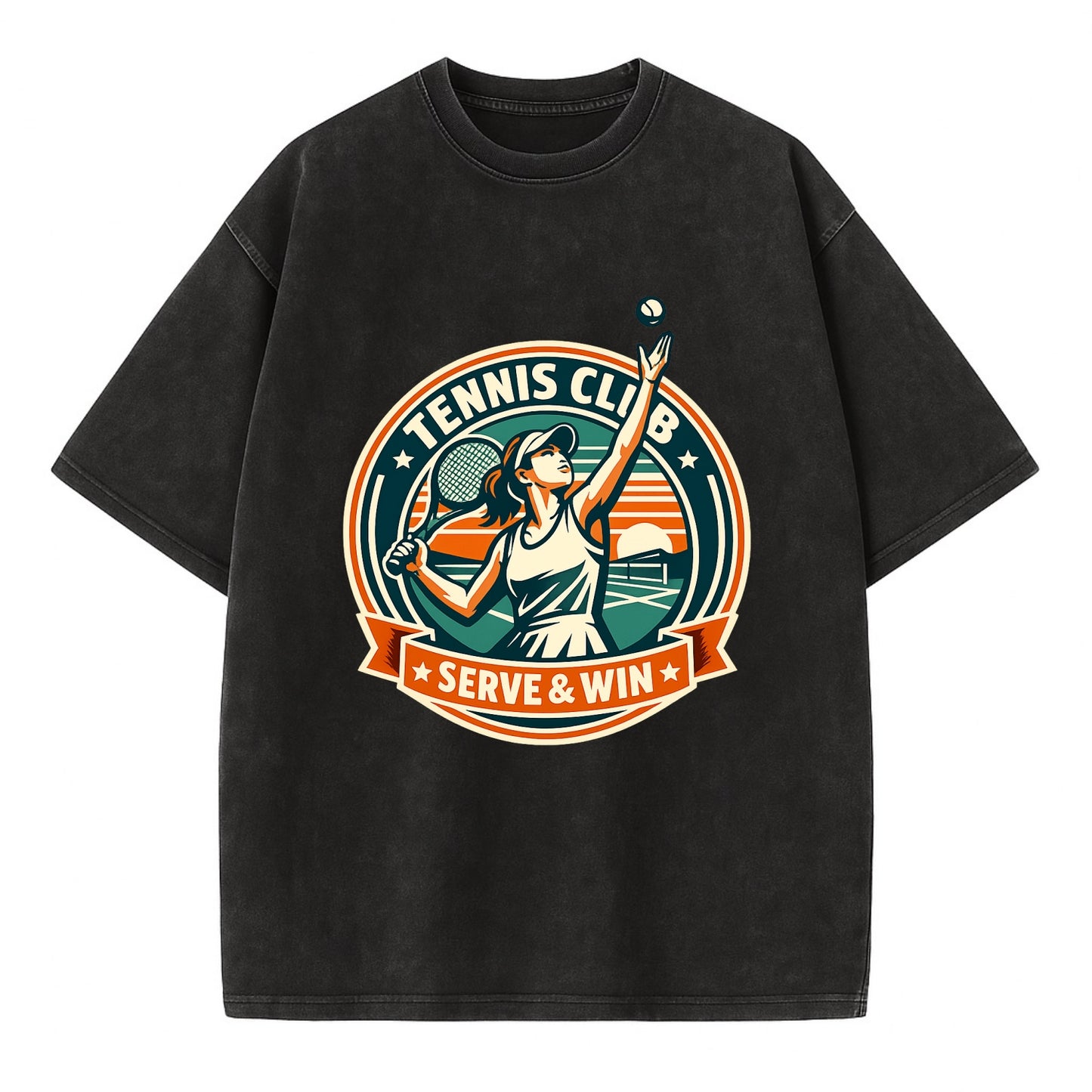 Ace of the Court - Vintage T-shirt - Black