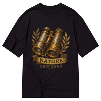 Binoculars for birdwatching - nature observer - Classic T-shirt - Black