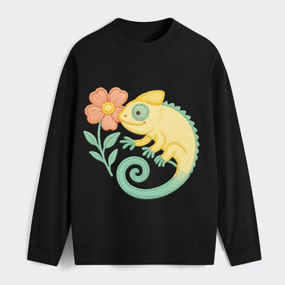 Yellow Chameleon - Classic Long Sleeve Shirt - Black