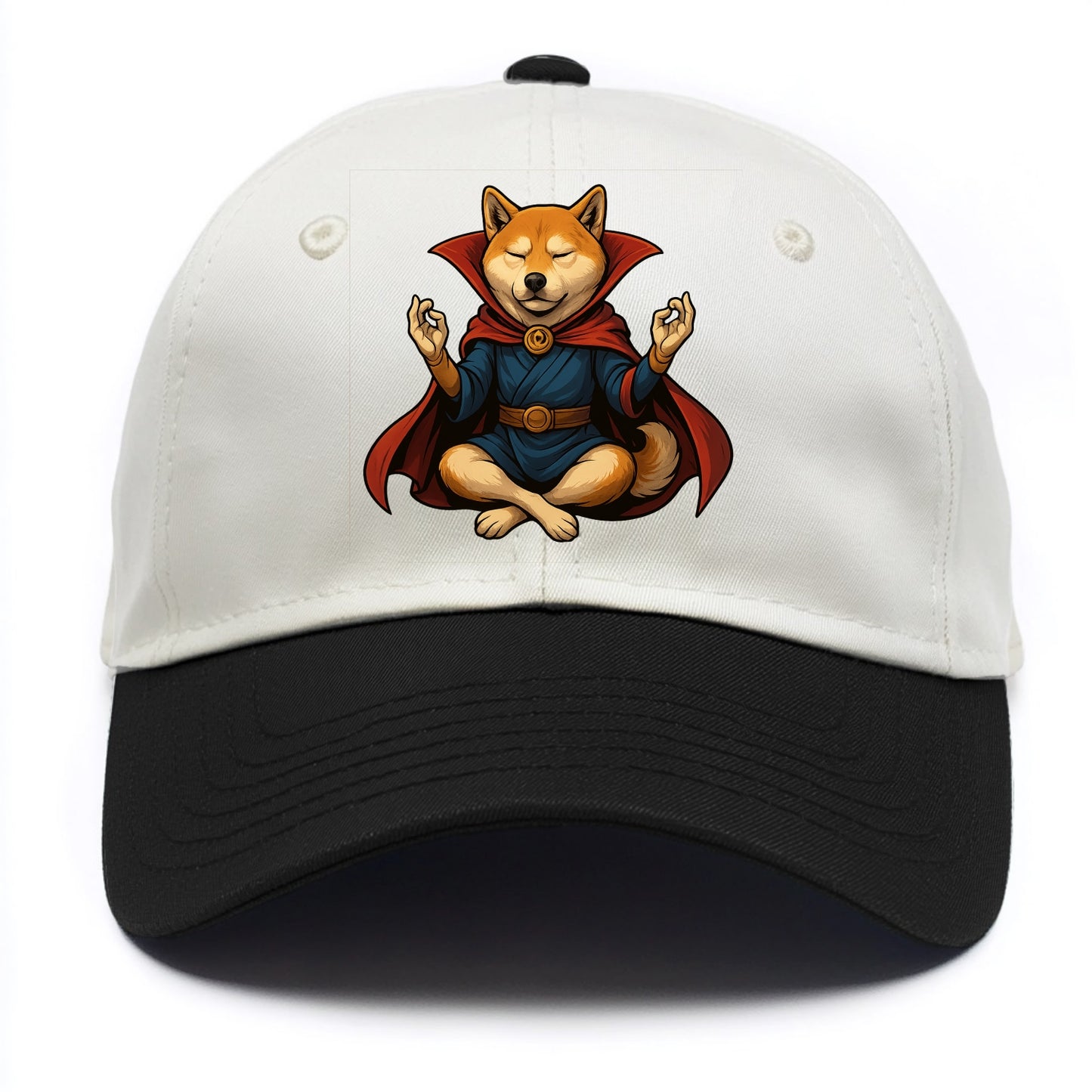 Shiba Inu Doctor Strange  - Two Tone Cap - Black