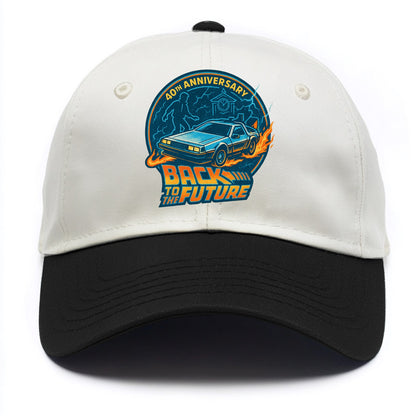 Back To The Future 40th Anniversary - Two Tone Cap - Black