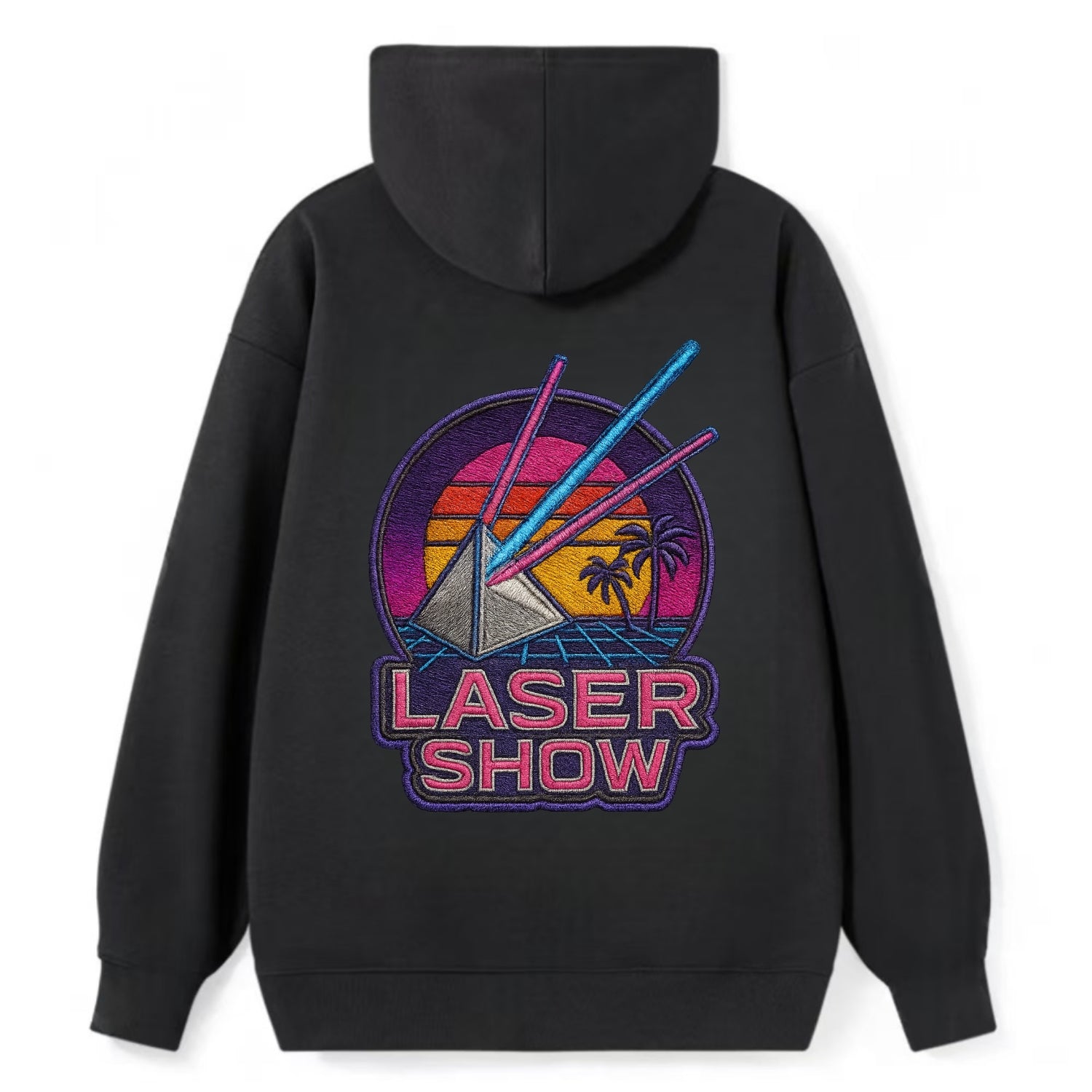 Laser Show - Classic Pullover Hoodie - Black