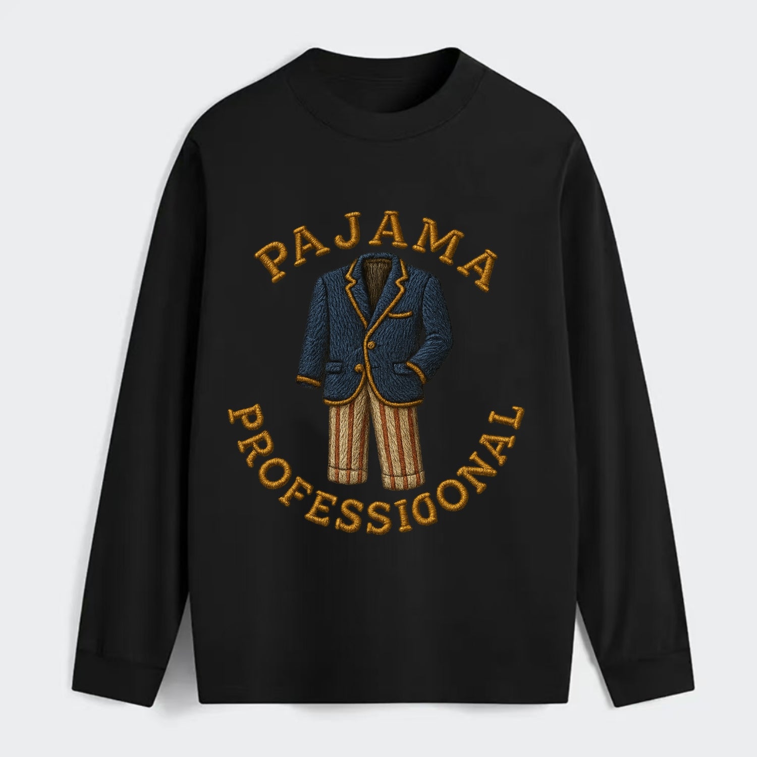 Pajama Professional  - Classic Long Sleeve Shirt - Black