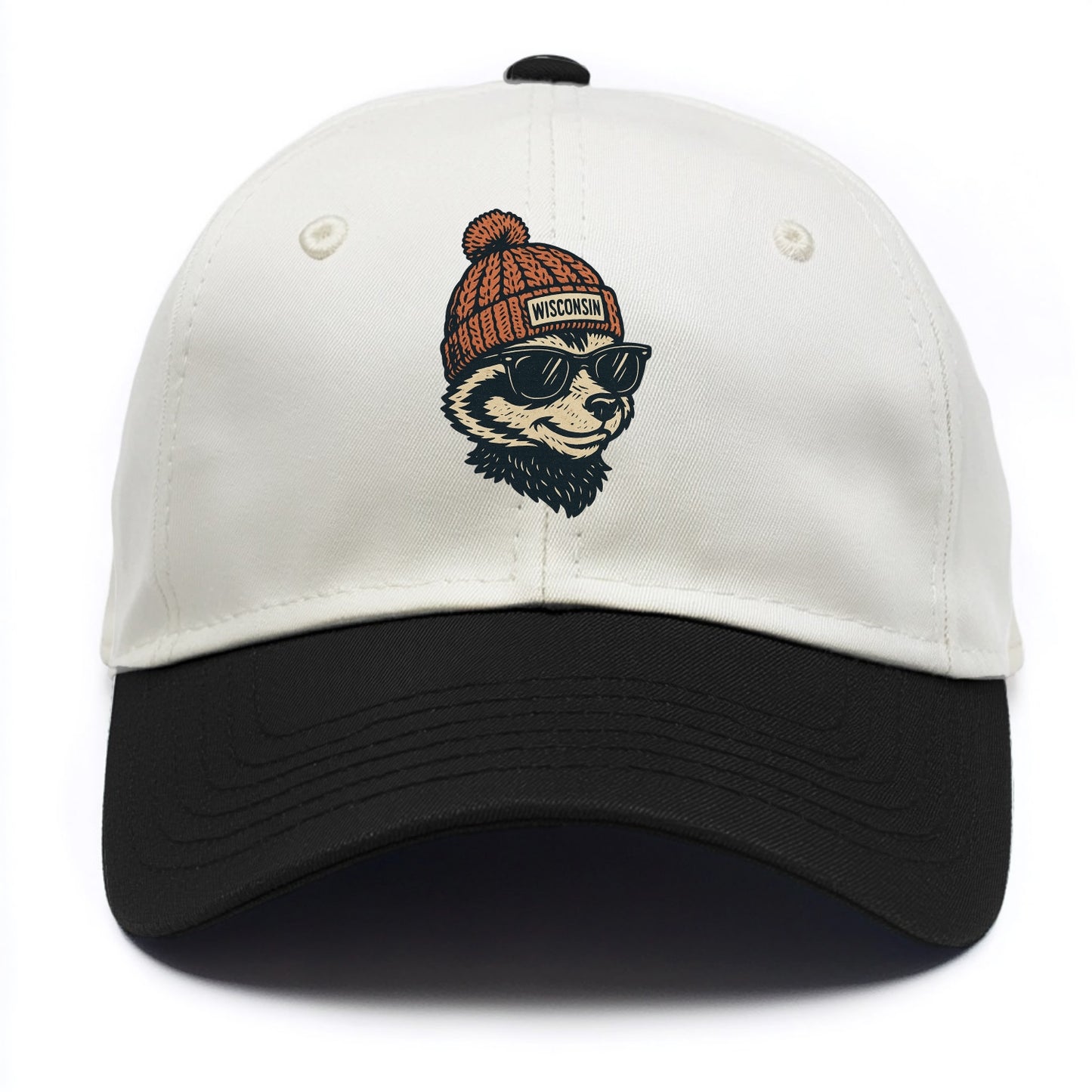 Madison Badge - Two Tone Cap - Black