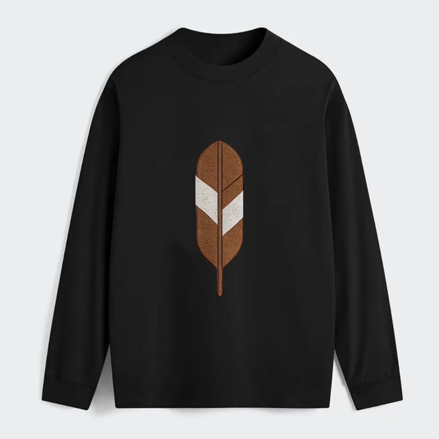 Eagle Feather  - Classic Long Sleeve Shirt - Black