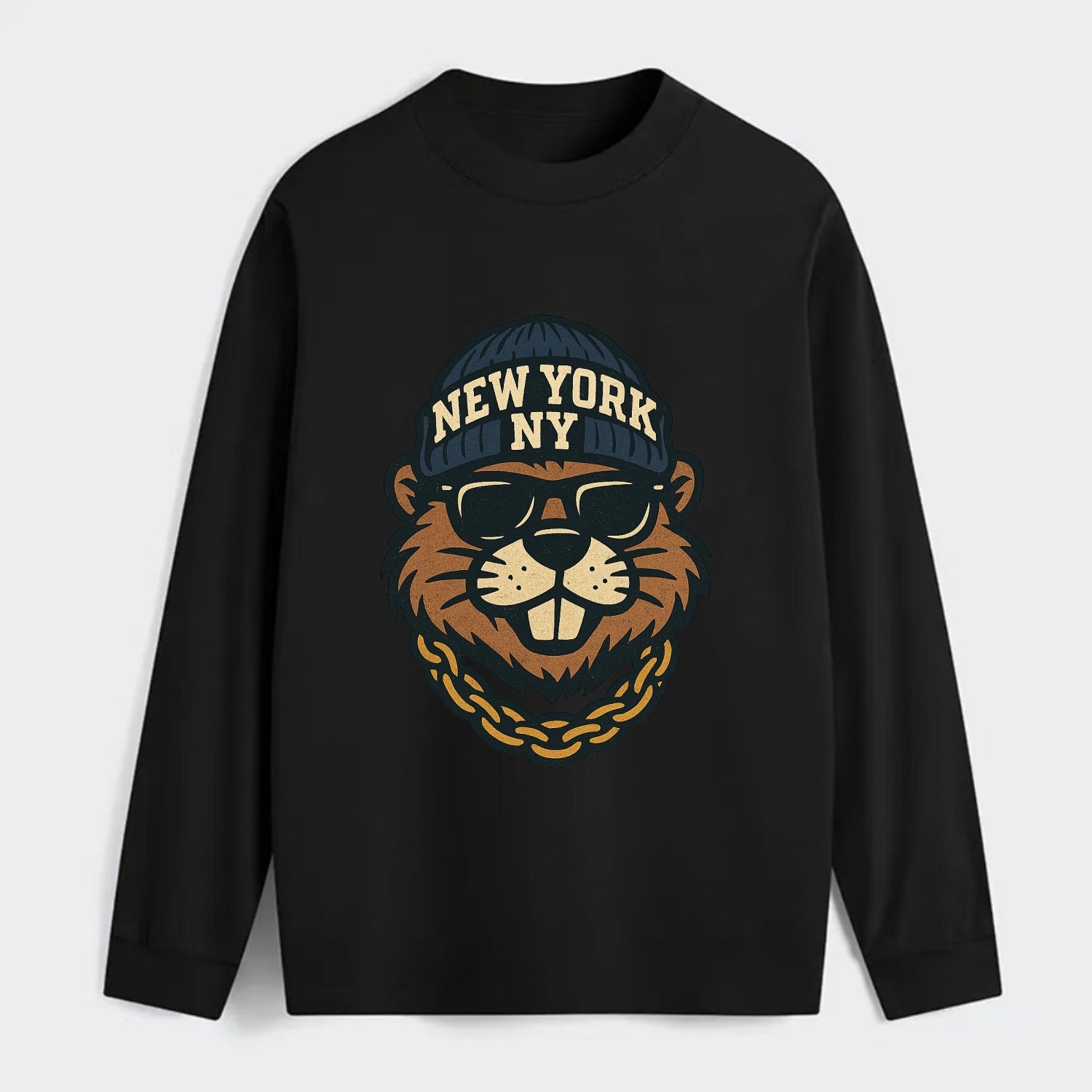 {"animal":"beaver","locationText":"NEW YORK","initials":"NY","beanieColo - Classic Long Sleeve Shirt - Black