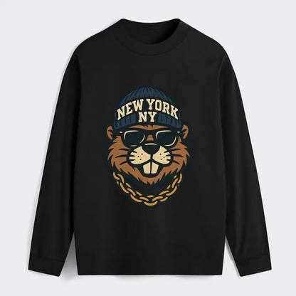 {"animal":"beaver","locationText":"NEW YORK","initials":"NY","beanieColo - Classic Long Sleeve Shirt - Black