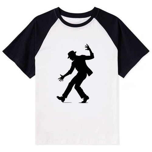 Tap dancer dramatic step - Contrast Raglan T-shirt