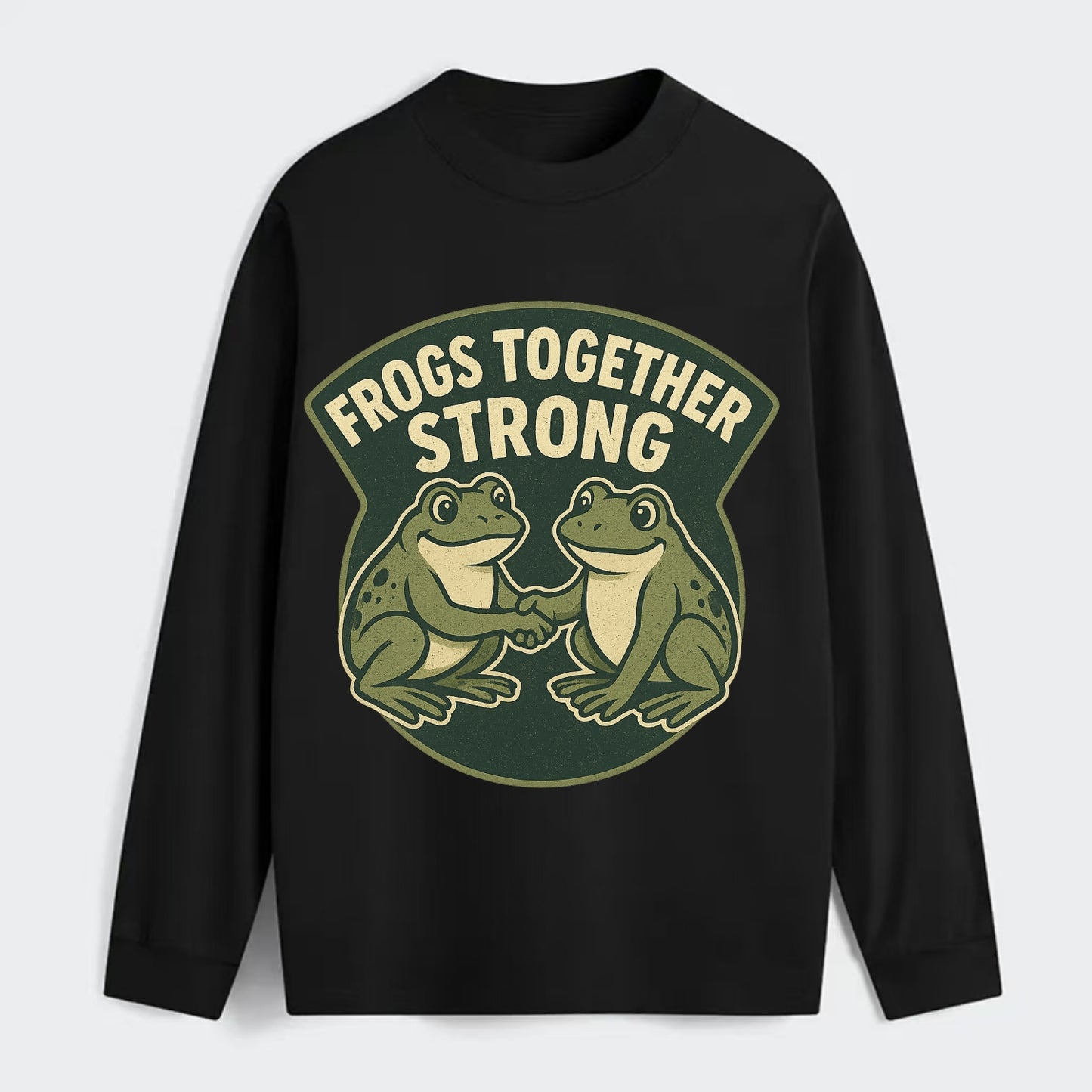 Frogs Together Strong 3 - Classic Long Sleeve Shirt - Black
