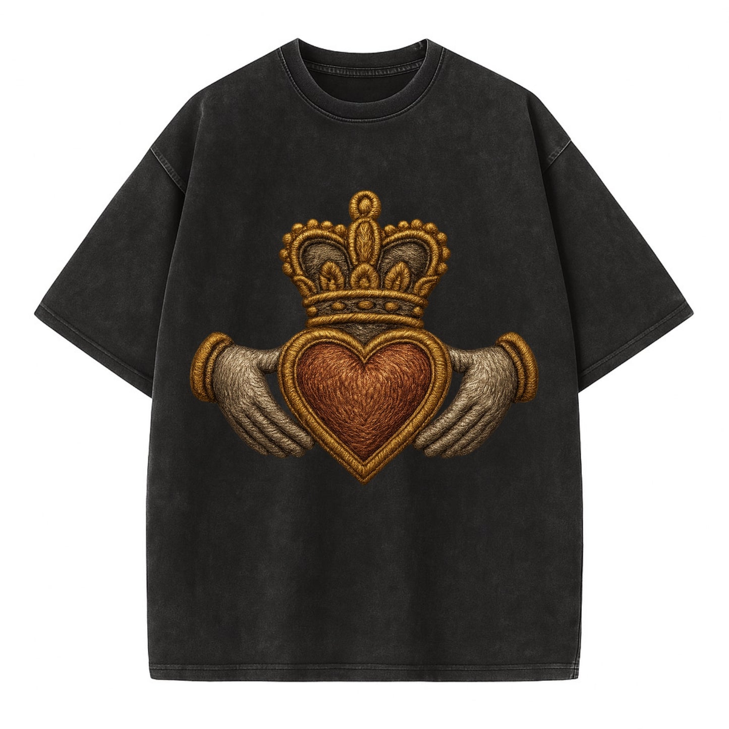 Claddagh  - Vintage T-shirt - Black