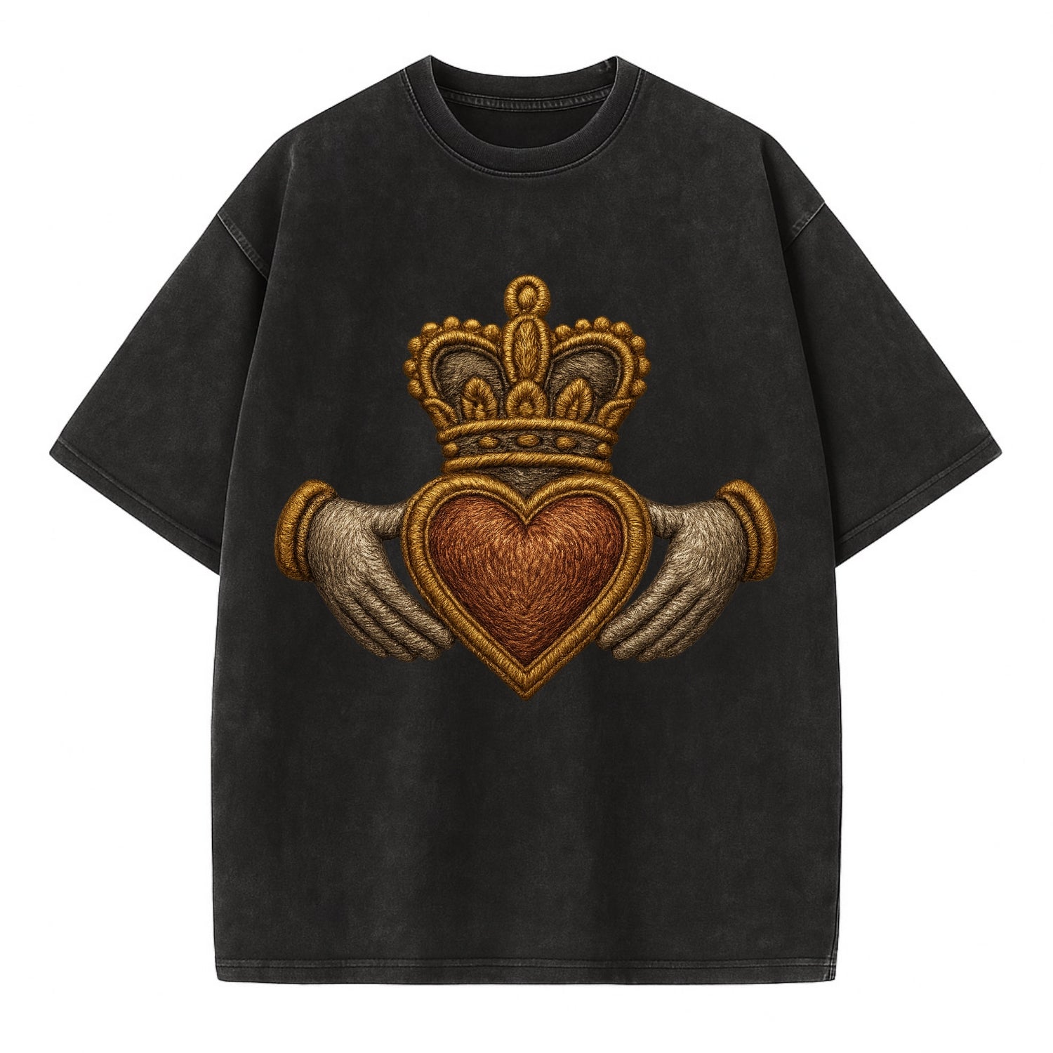 Claddagh  - Vintage T-shirt - Black
