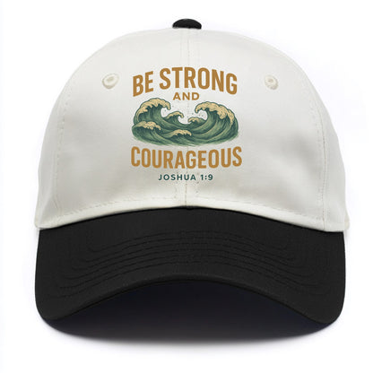 Joshua 1:9 Ocean - Two Tone Cap - Black