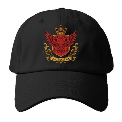 Albania Heritage Badge  - Baseball Cap - Black