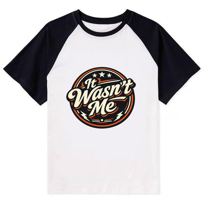 Unapologetic Rebel Emblem - Contrast Raglan T-shirt - Black