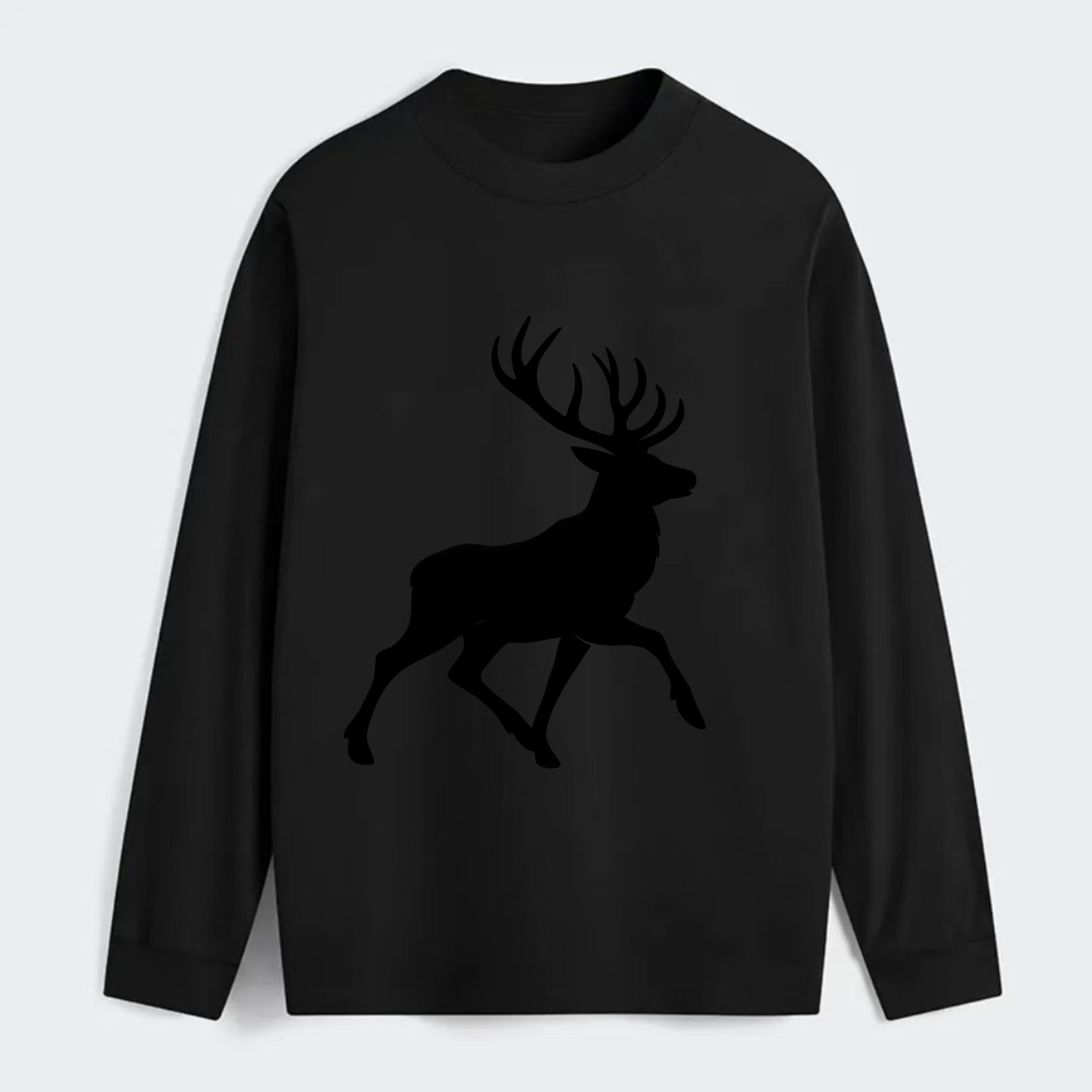 Deer with majestic antlers - Classic Long Sleeve Shirt - Black