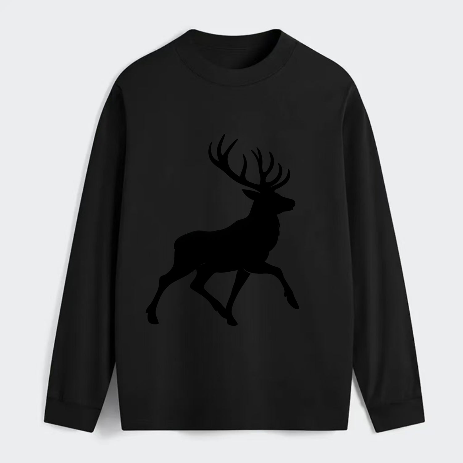 Deer with majestic antlers - Classic Long Sleeve Shirt - Black