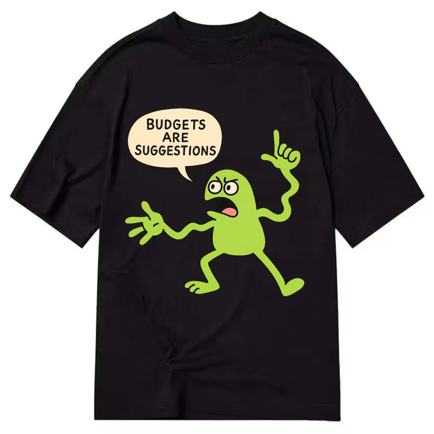 BUDGETS ARE SUGGESTIONS | Rebellious calculator - Classic T-shirt - Black