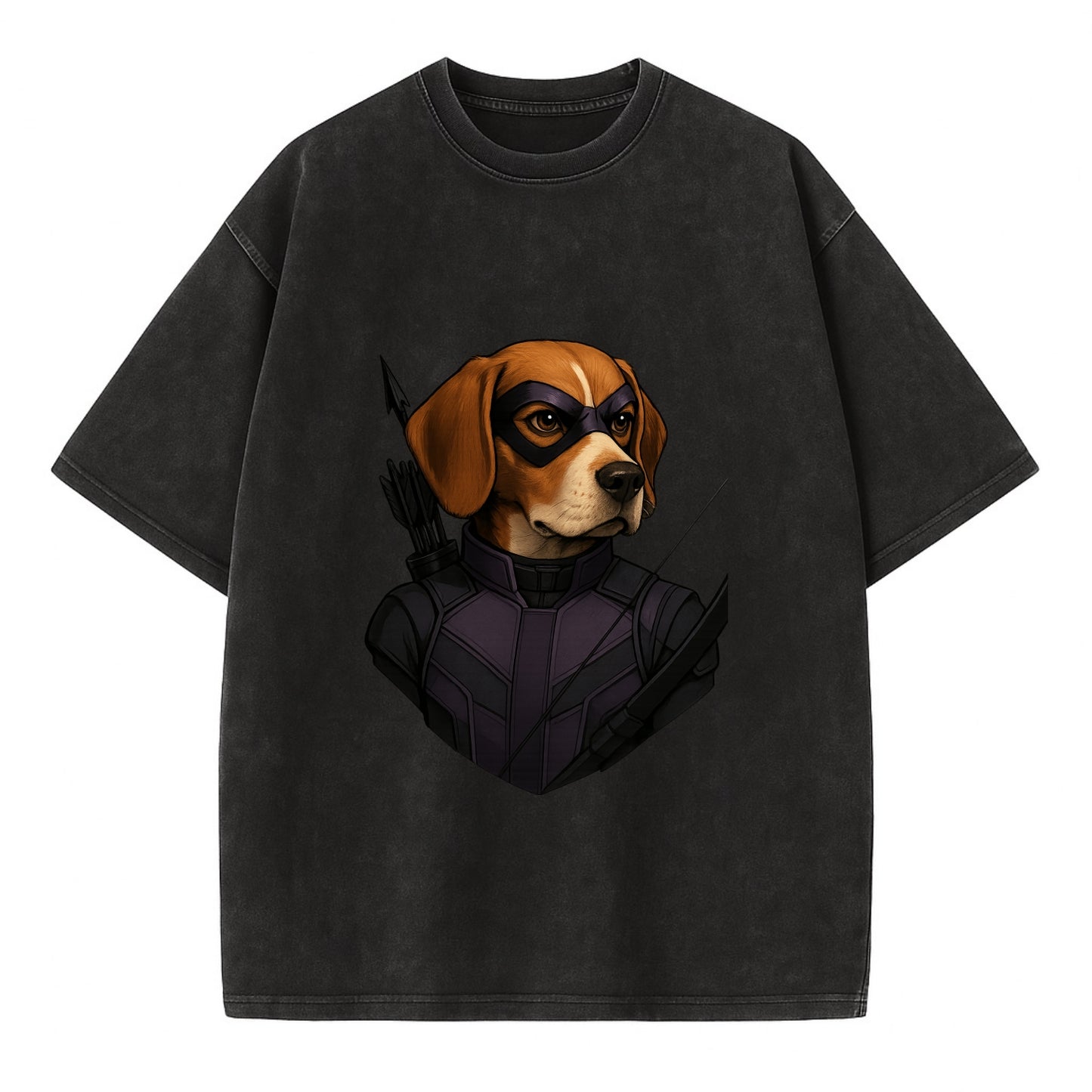 Beagle Hawkeye  - Vintage T-shirt - Black