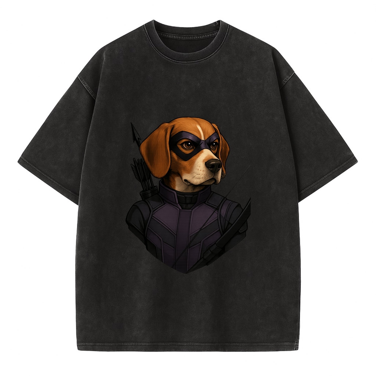 Beagle Hawkeye  - Vintage T-shirt - Black