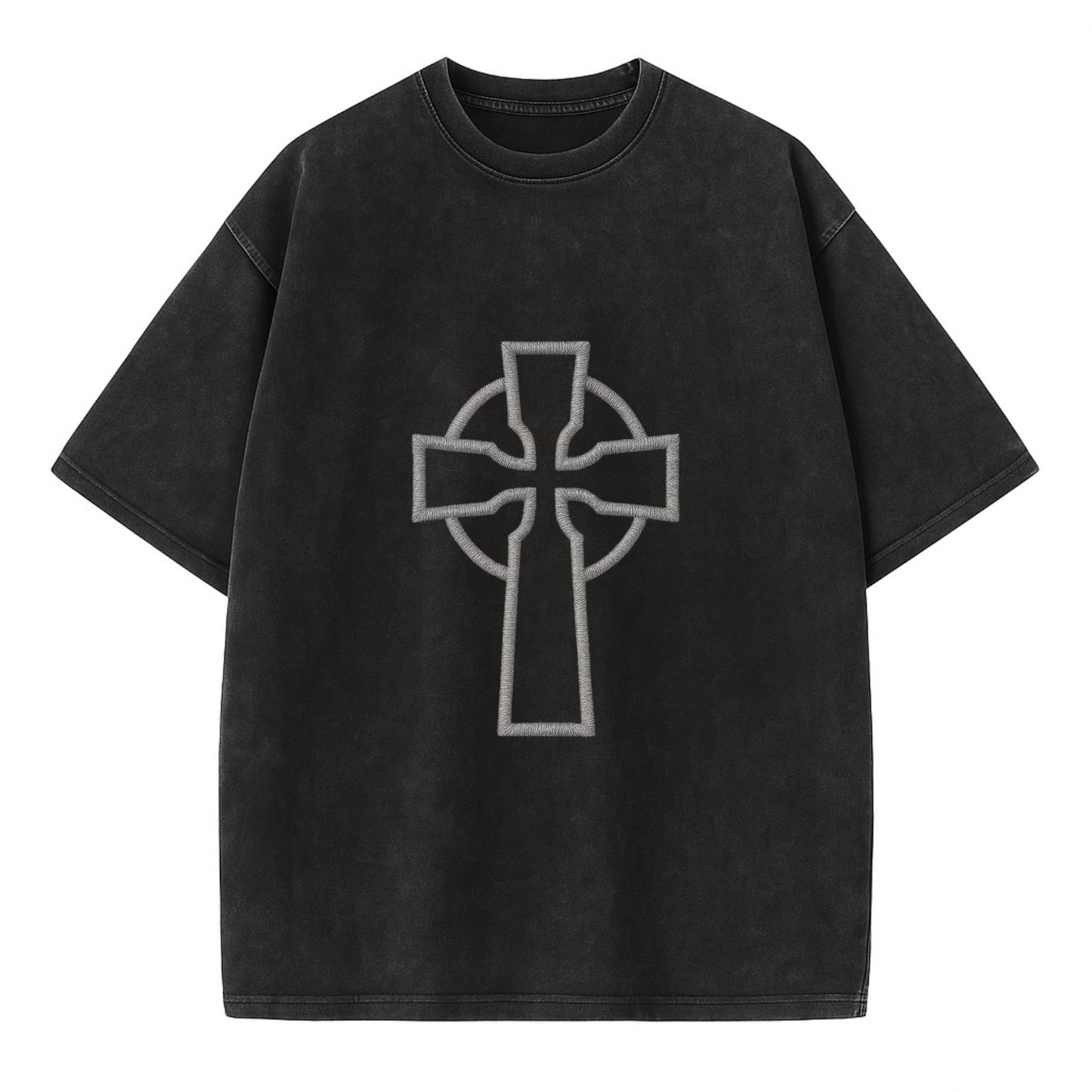 Iona Cross - Vintage T-shirt - Black