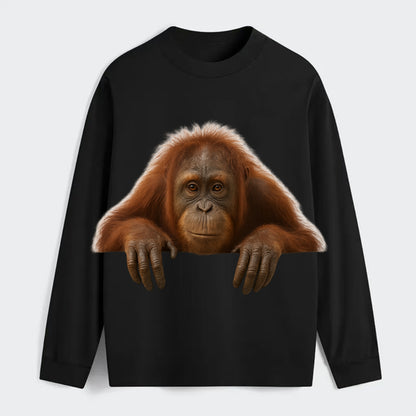 Orangutan  - Classic Long Sleeve Shirt - Black