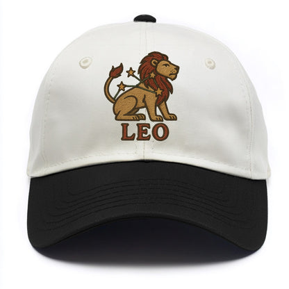 Leo Lion  - Two Tone Cap - Black