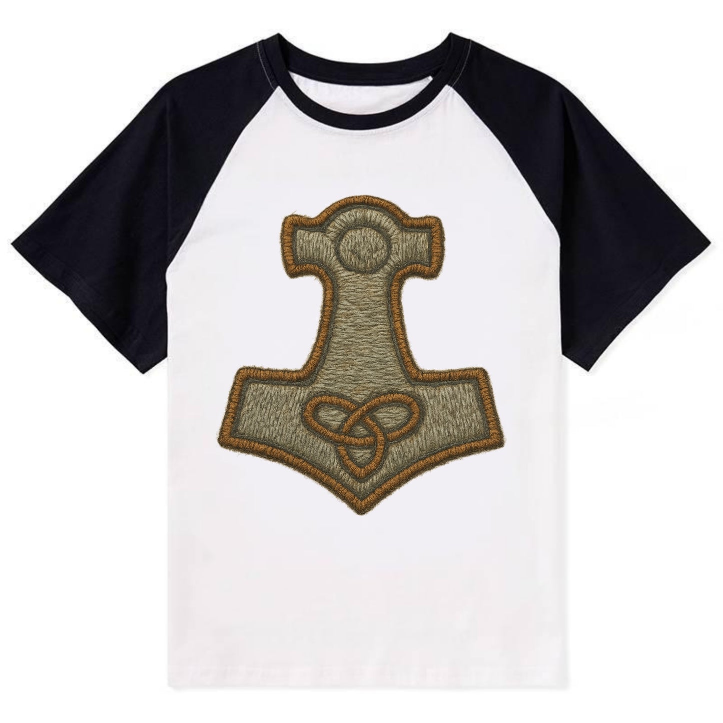 Mjolnir - Contrast Raglan T-shirt - Black