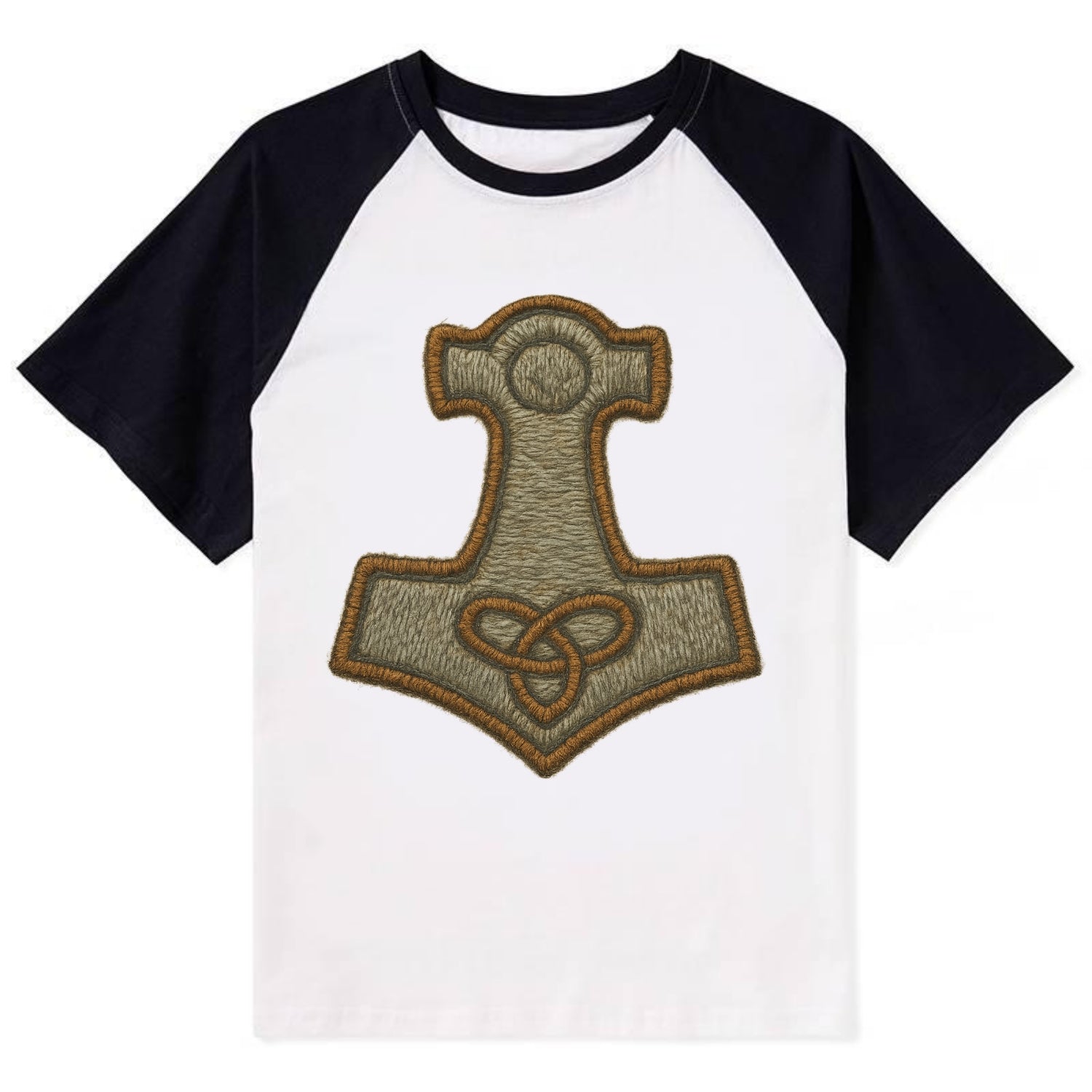 Mjolnir - Contrast Raglan T-shirt - Black