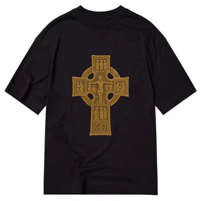 Monasterboice Cross - Classic T-shirt - Black
