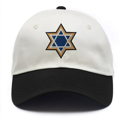 Star of David - Two Tone Cap - Black