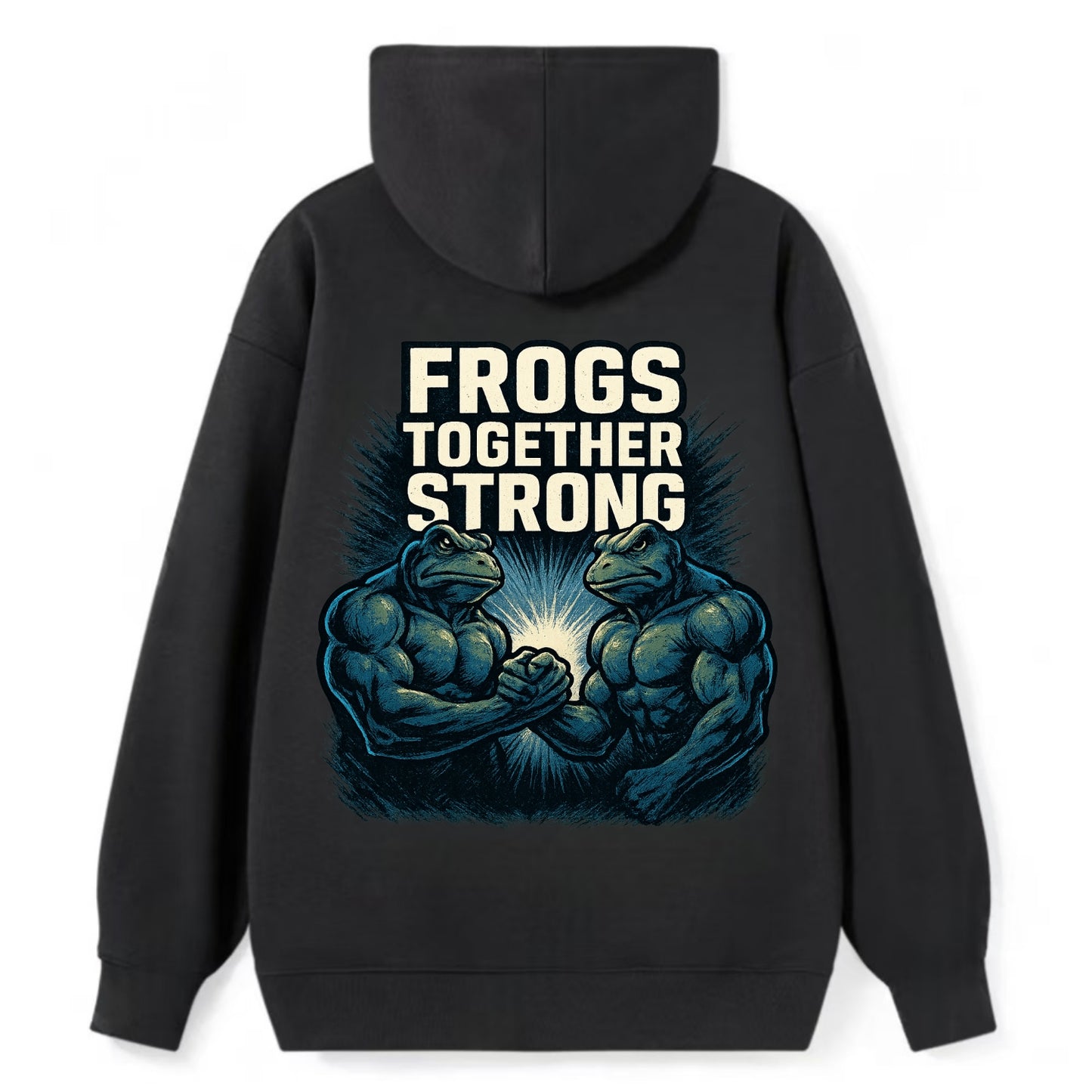 Frogs Together Strong 4 - Classic Pullover Hoodie - Black