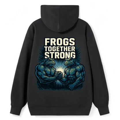 Frogs Together Strong 4 - Classic Pullover Hoodie - Black
